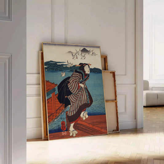 Vintage Japenese Japanese Art Print Travel Poster High Quality Frame Premium Print Home Decor Color